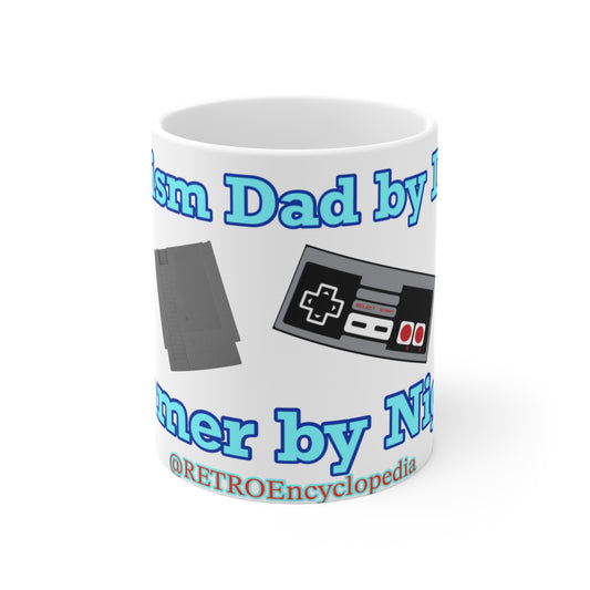 Autism dad by day, Gamer by night” Ceramic Mug (11oz\15oz\20oz)